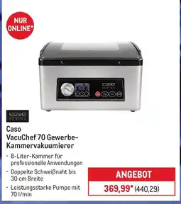 METRO CASO DESIGN VacuChef 70 Gewerbe- Kammervakuumierer Angebot