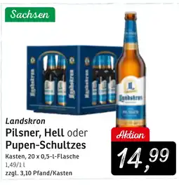 KONSUM Landskron Pilsner, Hell oder Pupen-Schultzes Angebot