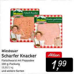 KONSUM Wiesbauer Scharfer Knacker Angebot