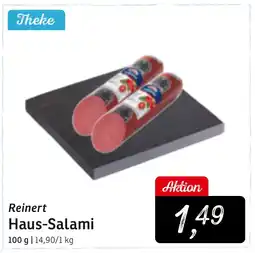 KONSUM Reinert Haus-Salami Angebot