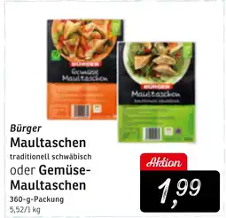 KONSUM Bürger Maultaschen Angebot
