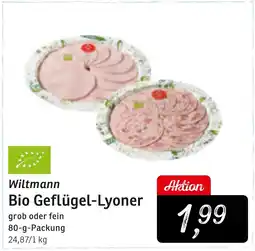 KONSUM Wiltmann Bio Geflügel-Lyoner Angebot