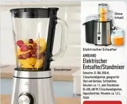 Aldi Nord Ambiano Elektrischer Entsafter JE-380 Angebot