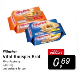 KONSUM Filinchen Vital Knusper Brot Angebot