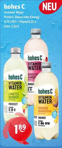 Getränke Hoffmann hohes C Vitamin Water Protect, Boost oder Energy Angebot