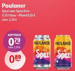 Getränke Hoffmann Paulaner Spezi oder Spezi Zero Angebot