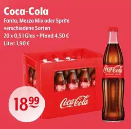 Getränke Hoffmann Coca-Cola Fanta, Mezzo Mix oder Sprite Angebot