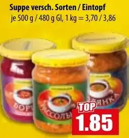 Mix Markt Suppe versch. Sorten / Eintopf Angebot