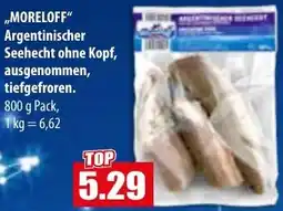 Mix Markt MORELOFF Argentinischer Seehecht ohne Kopf, ausgenommen Angebot