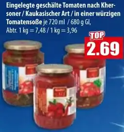 Mix Markt Eingelegte geschälte Tomaten nach Khersoner/Kaukasischer Art Angebot