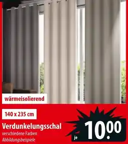 Famila Nord Ost Verdunkelungsschal Angebot