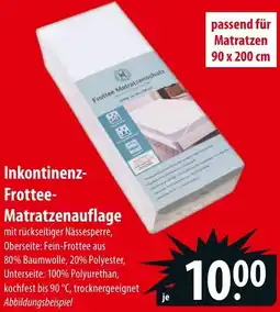 Famila Nord Ost Inkontinenz Frottee Matratzenauflage Angebot