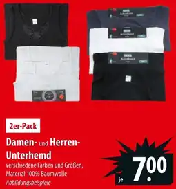 Famila Nord Ost Damen und Herren Unterhemd Angebot