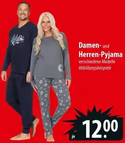 Famila Nord Ost Damen und Herren-Pyjama Angebot