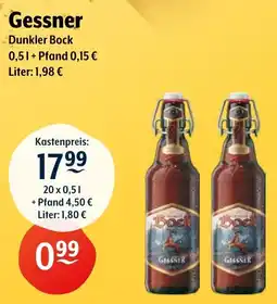 Getränke Hoffmann Gessner Dunkler Bock Angebot