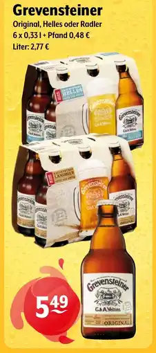 Getränke Hoffmann Grevensteiner Original, Helles oder Radler Angebot