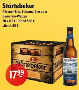 Getränke Hoffmann Störtebeker Pilsener-Bier, Schwarz-Bier oder Bernstein-Weizen Angebot