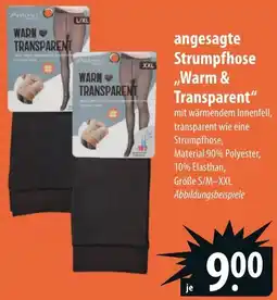 Famila Nord Ost angesagte Strumpfhose ,,Warm & Transparent" Angebot