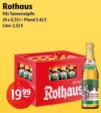 Getränke Hoffmann Rothaus Pils Tannenzäpfle Angebot