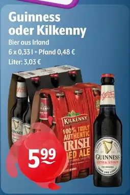 Getränke Hoffmann Guinness oder Kilkenny Bier aus Irland Angebot