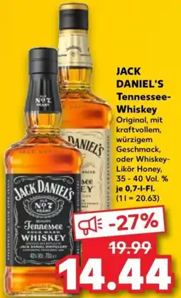 Kaufland JACK DANIEL'S Tennessee Whiskey Angebot