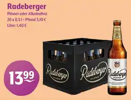 Getränke Hoffmann Radeberger Pilsner oder Alkoholfrei Angebot