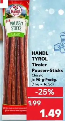 Kaufland HANDL TYROL Tiroler Pausen-Sticks Angebot