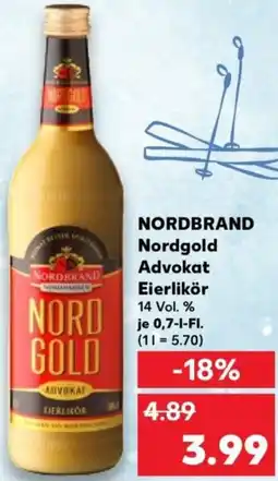 Kaufland NORDBRAND Nordgold Advokat Eierlikör Angebot