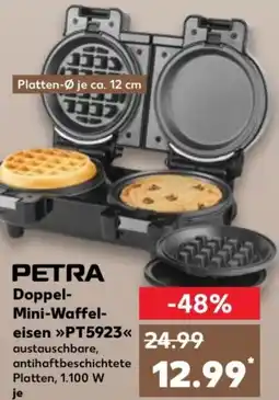 Kaufland PETRA Doppel Mini-Waffeleisen PT5923 Angebot