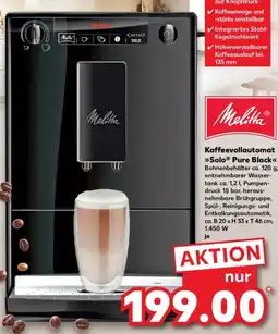 Kaufland Melitta Kaffeevollautomat Solo Pure Black Angebot