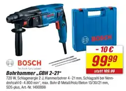 toom Baumarkt BOSCH Bohrhammer,,GBH 2-21" Angebot