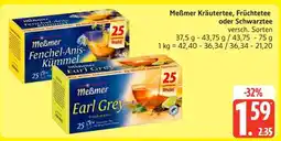 Edeka Meßmer Kräutertee, Früchtetee oder Schwarztee Angebot