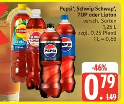 Edeka Pepsi, Schwip Schwap, 7UP oder Lipton Angebot