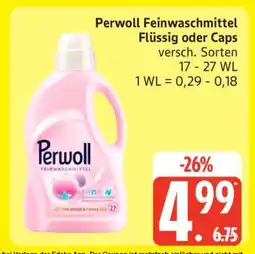 Edeka Perwoll Feinwaschmittel Flüssig oder Caps Angebot