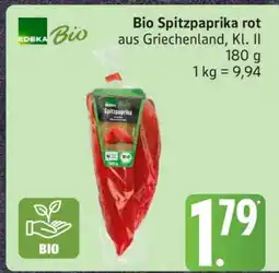 Edeka Bio Spitzpaprika rot Angebot
