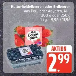 Edeka Kulturheidelbeeren oder Erdbeeren Angebot