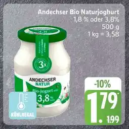 Edeka Andechser Bio Naturjoghurt Angebot