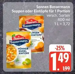 Edeka Sonnen Bassermann Suppen oder Eintöpfe Angebot