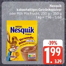 Edeka Nesquik Kakaohaltiges Getränkepulver Angebot