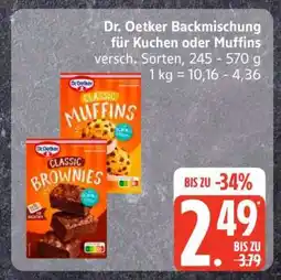 Edeka Dr. Oetker Backmischung für Kuchen oder Muffins Angebot
