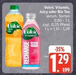 Edeka Volvic Vitamin, Juicy oder Bio Tee Angebot