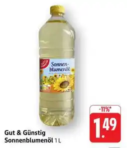 Edeka Gut & Günstig Sonnenblumenöl 1 L Angebot