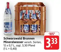 Edeka Schwarzwald Brunnen Mineralwasser Angebot