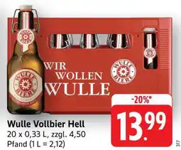 Edeka Wulle Vollbier Hell Angebot