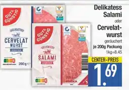 Edeka Delikatess Salami oder Cervelatwurst Angebot