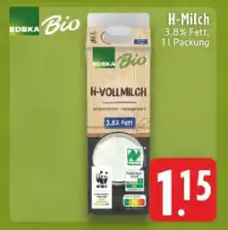 Edeka EDEKA Bio H-Vollmilch Angebot