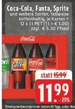 Edeka Coca­Cola/ Fanta/ Sprite Angebot