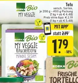 Edeka EDEKA Bio My Veggie Räuchertofu Mandel Sesam Angebot
