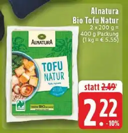 Edeka Alnatura Bio Tofu Natur Angebot