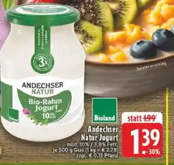 Edeka Andechser Natur Jogurt Angebot